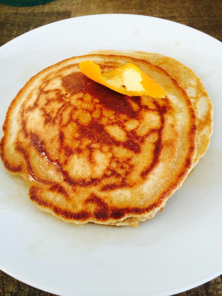 Ginger & Orange pancakes with Rum/Maple syrup